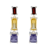 Penelope Multicolor Stud Earrings for Everyday Glam Multi multicolor Stud